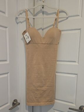 Wolford Nude Shaping Slip Dress with Built-In Bra, NWT